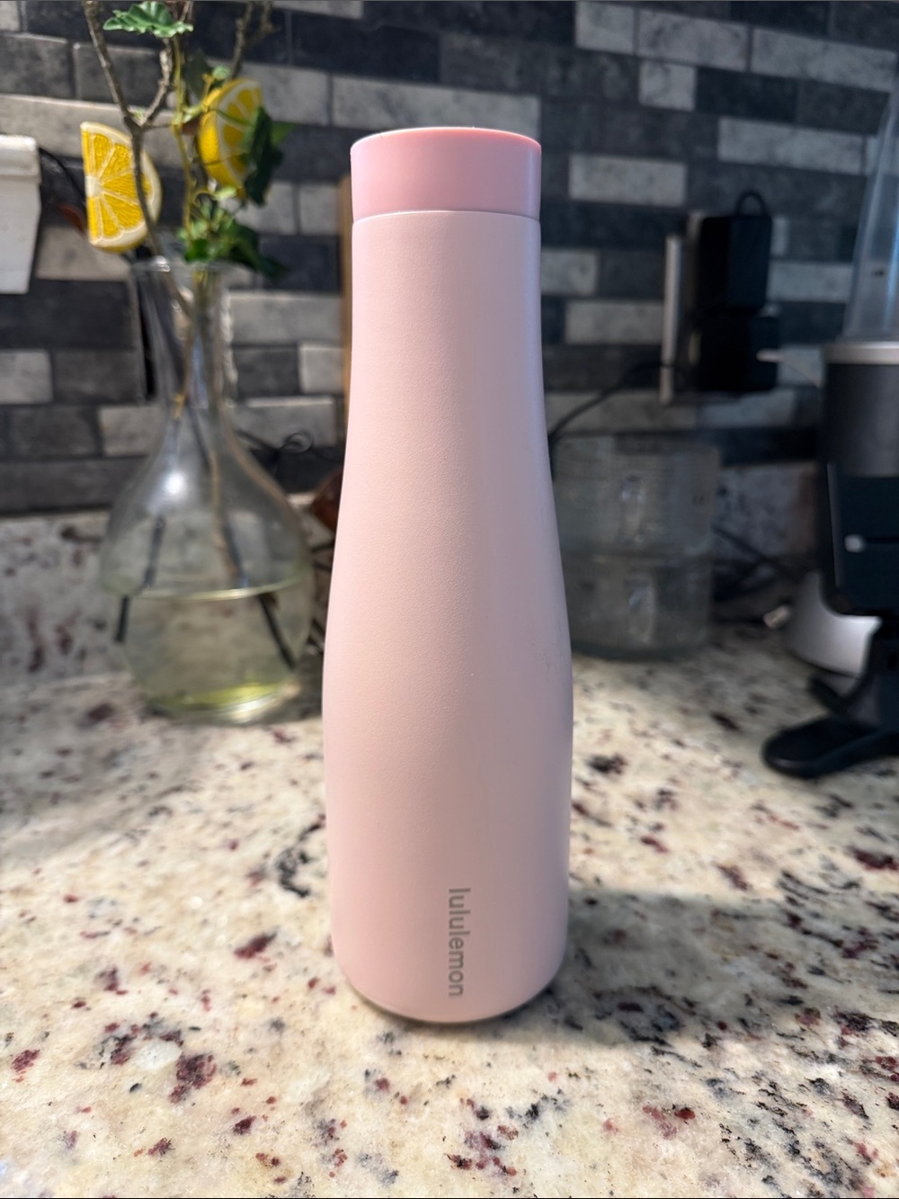 lululemon athletica Pink Stainless Steel Water Bottle